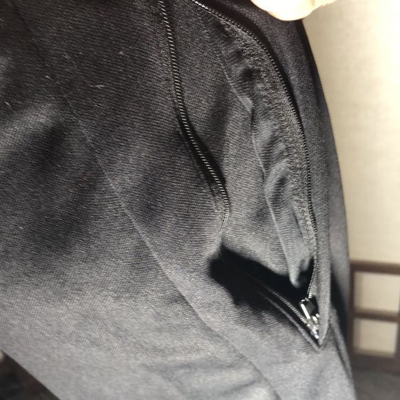 Adidas Track Pants M/Zip Ankles/Side Zipper Pockets/Wide Leg/Drawstring/elastic - Picture 5 of 14